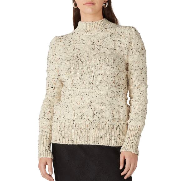 Nicholas Sweaters - Nicholas Cream Viera Alpaca Sweater XL